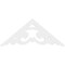 Ekena Millwork Pitch Preston Architectural Grade PVC Gable Pediment, 36"W x 15"H x 1"P (10/12) GPP036X015X100PRE - alternate 2